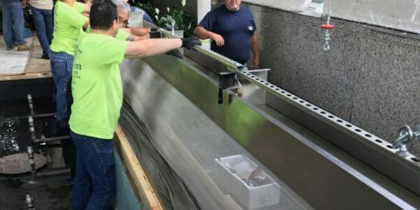 Stainless Steel Waterfall Curtain Replacement By The Pki Group