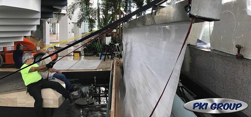 Stainless Steel Water Curtain Installation
