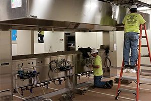 Commercial Kitchen Exhaust Fan Installation