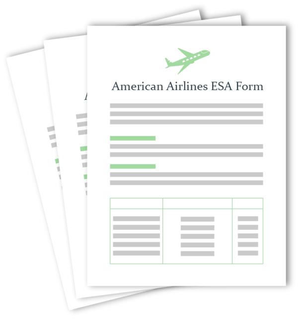 American Airlines ESA Form