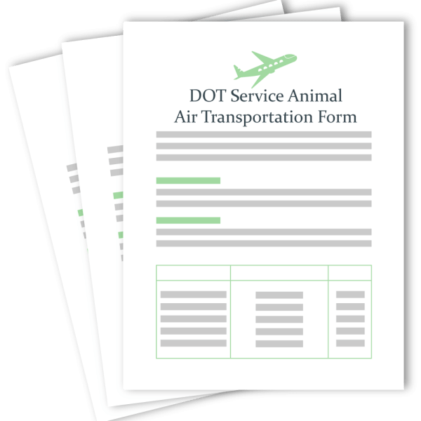 DOT Service Animal Air Transportation Form